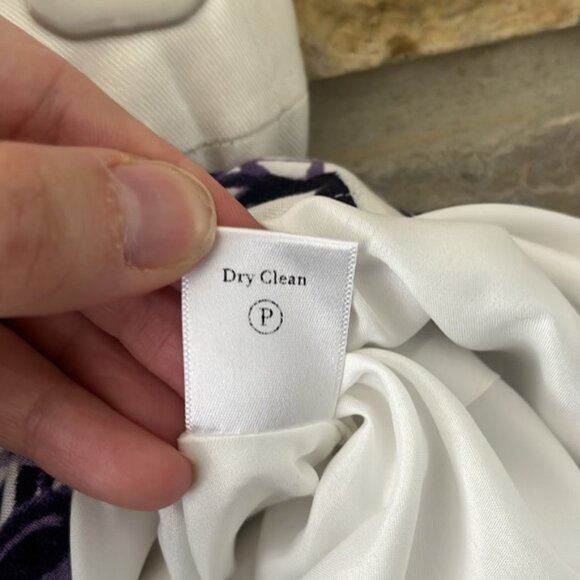 Coldwater Creek White A-line Skirt with Purple Floral Print Size Small (6-8) - Picture 12 of 14